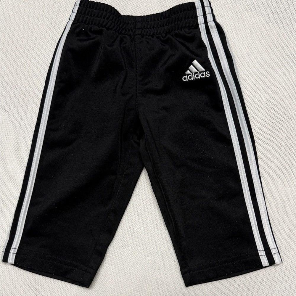 Adidas Black Tracksuit with White Stripes - Picture 4 of 9